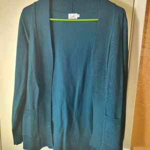Teal Cardigan